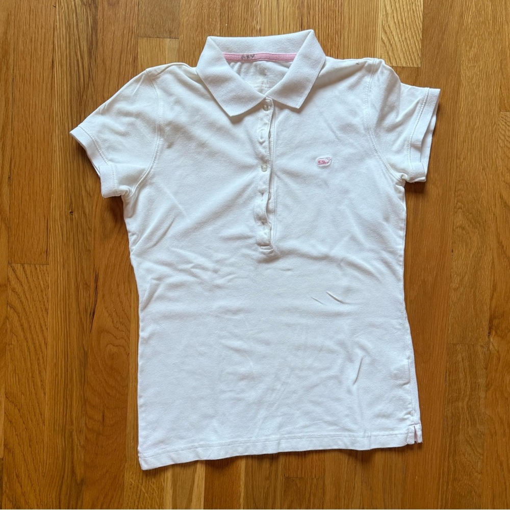 Vineyard Vines Women’s Short Sleeve White Polo Shirt